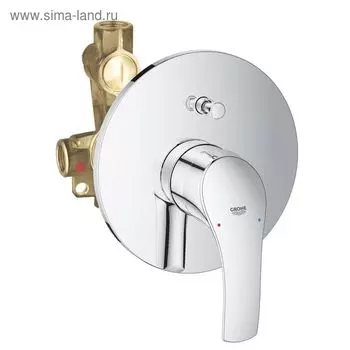 Смеситель для ванны GROHE Eurosmart 2015, встраиваемый, включает встроенный механизм