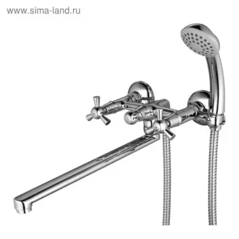 Смеситель для ванны и душа Lemark LM7451C, с поворотным изливом 300 мм, цвет хром