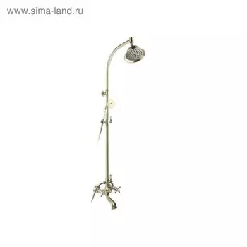 Смеситель для ванны и душа Timo Nelson SX-1090, двухвентильный, античный