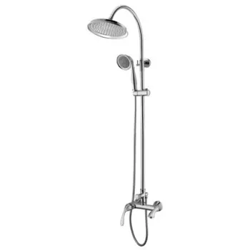 Смеситель для ванны Lemark Intense LM5662C, однорычажный, тропический душ, лейка, хром