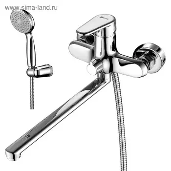 Смеситель для ванны Lemark Point LM0351C, с плоским изливом 300 мм, цвет хром