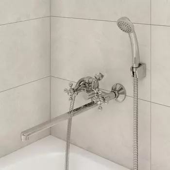 Смеситель для ванны Milardo Duplex DUPSBL2M10, излив 324 мм, хром