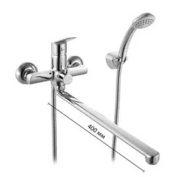 Смеситель для ванны Milardo Nelson, NELSBLCM10, с длинным изливом