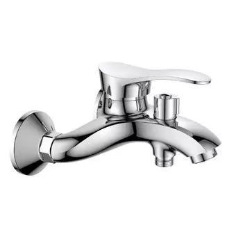 Смеситель для ванны MITTE FASHION FSN01BS, однорычажный, душевой набор, излив 182 мм, хром