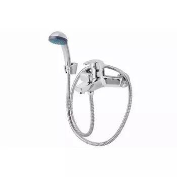 Смеситель для ванны "ПСМ-Профсан" PSM-837-037, однорычажный, излив 165 мм, лейка, хром