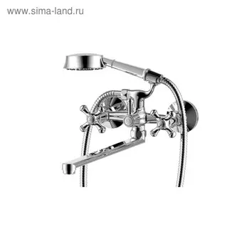 Смеситель для ванны RedBlu by Damixa Retro 239500000, двухвентильный, душевой набор, хром