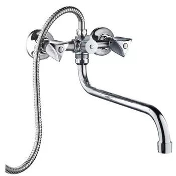 Смеситель для ванны RMS SL119-143, двухвентильный, хром