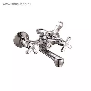 Смеситель для ванны RUSH Bianki BI7650-44, двухвентильный, короткий излив, хром