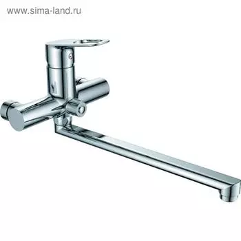 Смеситель для ванны RUSH Edge ED7735-51, однорычажный, длинный излив, хром