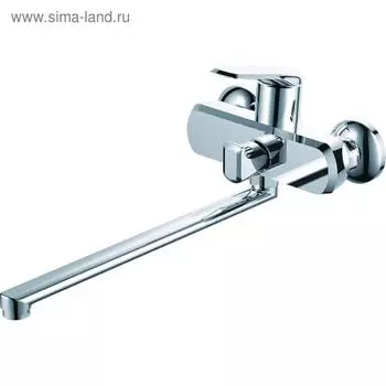 Смеситель для ванны RUSH Nevis NE1735-51, однорычажный, длинный поворотный излив, хром
