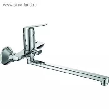 Смеситель для ванны RUSH Yell YE5735-51, однорычажный, длинный излив, хром