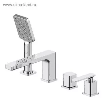 Смеситель для ванны Timo Torne 4330/00Y, однорычажный, встроенный, короткий излив, антик