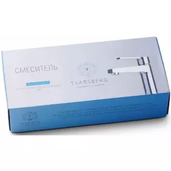 Смеситель для ванны TSARSBERG TSB-120-95, двухвентильный, излив 320 мм, лейка, хром