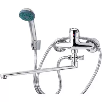 Смеситель для ванны TSARSBERG TSB-935-3507, однорычажный, излив 320 мм, лейка, хром