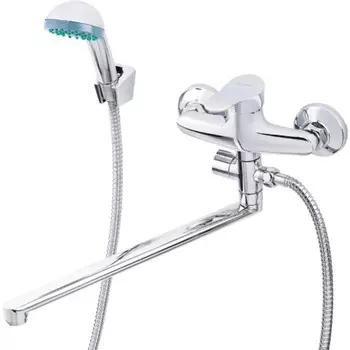 Смеситель для ванны TSARSBERG TSB-939-3505, однорычажный, излив 320 мм, лейка, хром