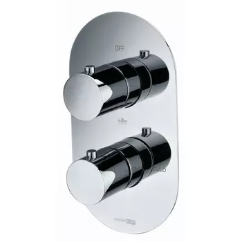 Смеситель для ванны WasserKraft Berkel 4844 Thermo, двухвентильный, термостат, хром