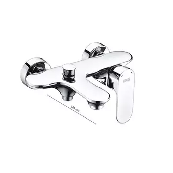 Смеситель для ванны WasserKRAFT Dinkel 5801, с коротким изливом, хром