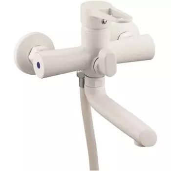 Смеситель для ванны Zegor PUD3-A045-YW, цинк, картридж 35 мм, белый