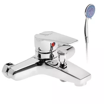 Смеситель для ванны ZEIN Z3840, однорычажный, душевой набор, лейка 5 режимов, хром