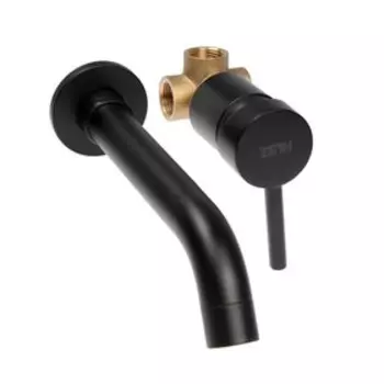 Смеситель для раковины ZEIN ZF-014, скрытого монтажа, картридж керамика 35 мм, латунь, черный