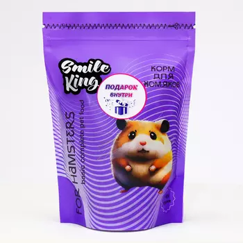 Smile King корм для хомяка, дой-пак пакет 400 г