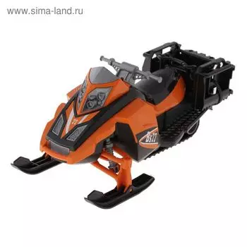 Снегоход и фигурка водителя с аксессуарами