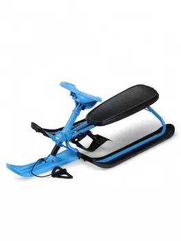 Снегокат, черный, голубой, ТСП/1 Nika Kids