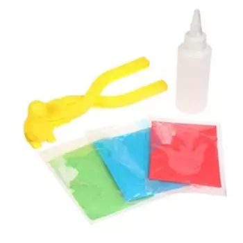 Новогодний снежколеп-песколеп «Пингвин» + красящий порошок 15 г., цвета МИКС, на новый год