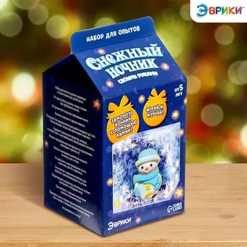 Набор для опытов «Снежный ночник: Снеговик», своими руками