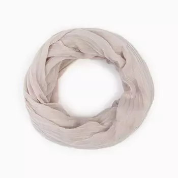 Снуд женский текстильный, цвет белый