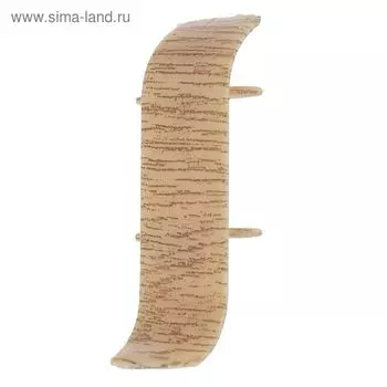 Соединитель для плинтуса 45 "Идеал Альфа" Дуб светлый