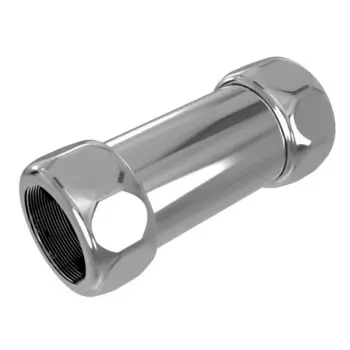 Соединитель прямой для полотенцесушителя TERMINUS 730SCH1005, накидные гайки 1«х1», хром