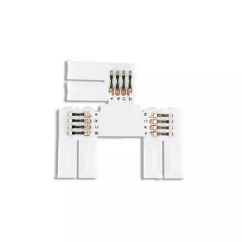 Соединитель T для светодиодной ленты 5050 12/24V (4 контакта) GS7001, 5 шт