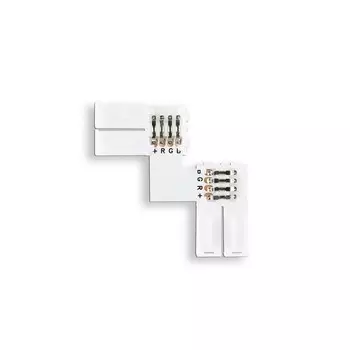 Соединитель угловой L для светодиодной ленты 5050 12/24V (4 контакта) GS6701, 10 шт