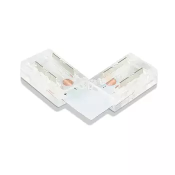 Соединитель угловой L для светодиодной ленты COB 8 мм 12/24V (2 контакта) GS6851, 5 шт