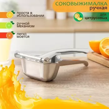 Соковыжималка для цитрусовых Доляна, 22,5 см,