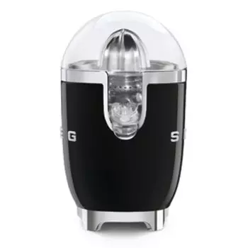 Соковыжималка Smeg CJF01BLEU, для цитрусовых, 70 Вт, отсек для шнура, чёрная