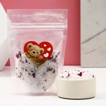 Соль для ванны с лепестками роз, 150 г, Чистое счастье