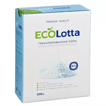 Соль гранулированная для ПММ "ECOLOTTA" 1500 г