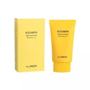 Солнцезащитный крем Eco Earth Light Sun Cream SPF 50+ PA++++ 50g
