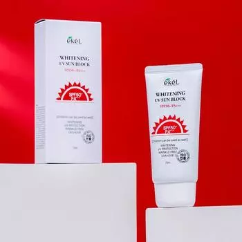 Солнцезащитный крем Ekel, для светлой кожи, SPF 50+/PA+++, 70 мл
