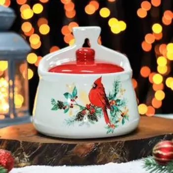 Солонка Доляна «Красный кардинал», 600 мл, 14×10×14 см