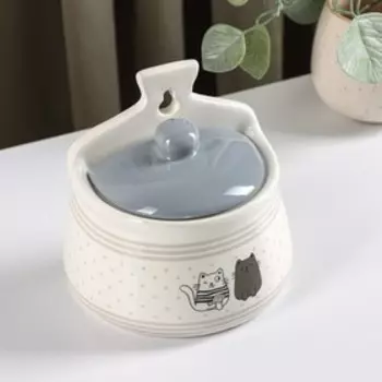 Солонка Доляна «Уютные коты», 600 мл, 141014 см