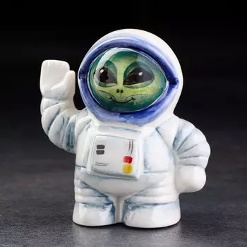 Солонка фарфоровая "Космонавт Инопланетянин"
