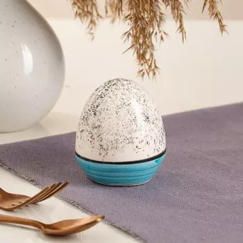 Солонка "Персия", керамика, синяя, 100 мл, Иран