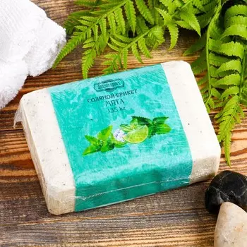 Соляной брикет "Мята" с алтайскими травами, 1,35 кг "Добропаровъ"