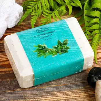 Соляной брикет "Шалфей" с алтайскими травами, 1,35 кг "Добропаровъ"