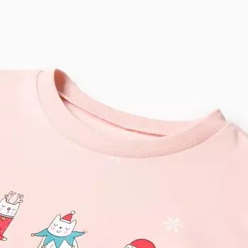 Сорочка для девочки, цвет розовый, рост 128-134 см