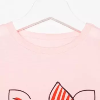 Сорочка для девочки, цвет розовый, рост 146
