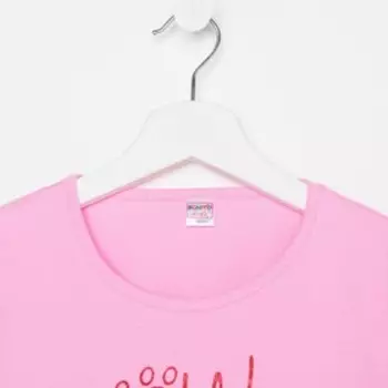 Сорочка для девочки, цвет розовый, рост 98